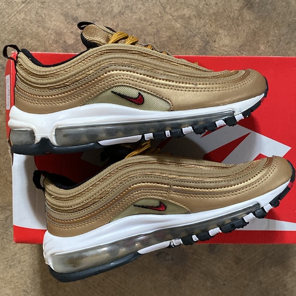 Nike Women’s Air Max 97 OG QS Metallic Gold Varsity Red (2017) sz 6 - Picture 7 of 11